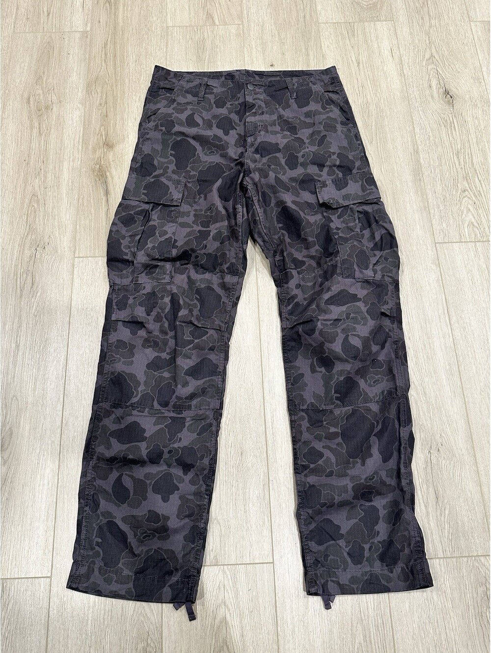 Carhartt WIP Duck Cargo Camo Pants Men’s 34x33 Ripstop Workwear
